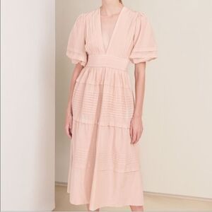 MAGALI PASCAL Ballet Maxi Dress Peony Pink Small Anthropologie